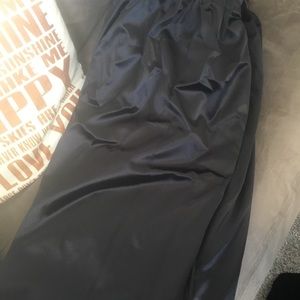 Black table skirting & velvet fabric